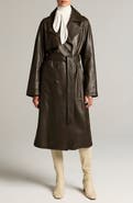 Vince Leather Trench Coat