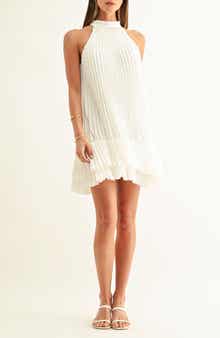 Brielle Pleated Trapeze Minidress