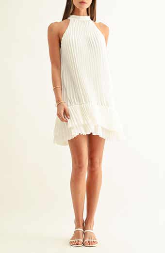 Brielle Pleated Trapeze Minidress