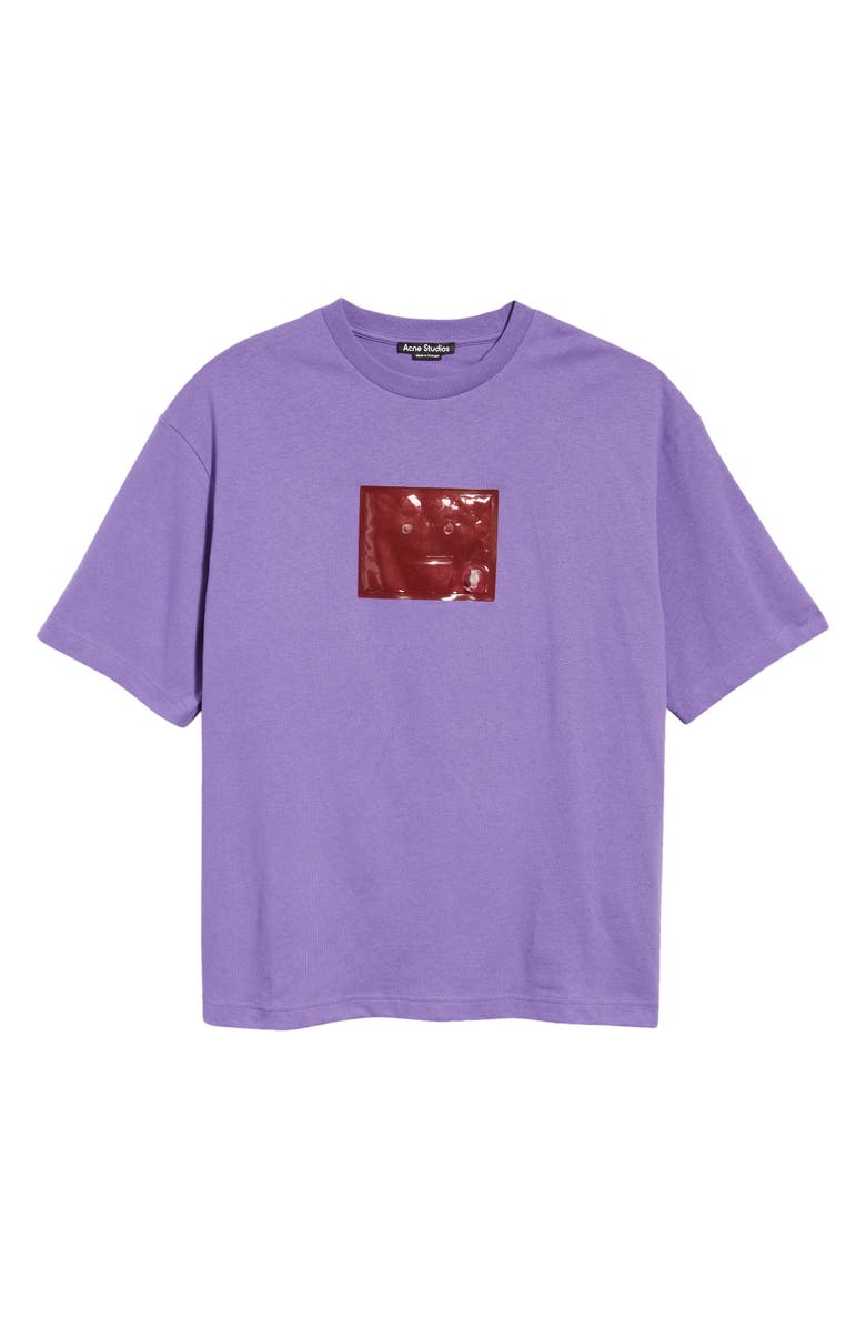 Acne Studios Exford Inflatable Logo Organic Cotton T-Shirt, Alternate, color,