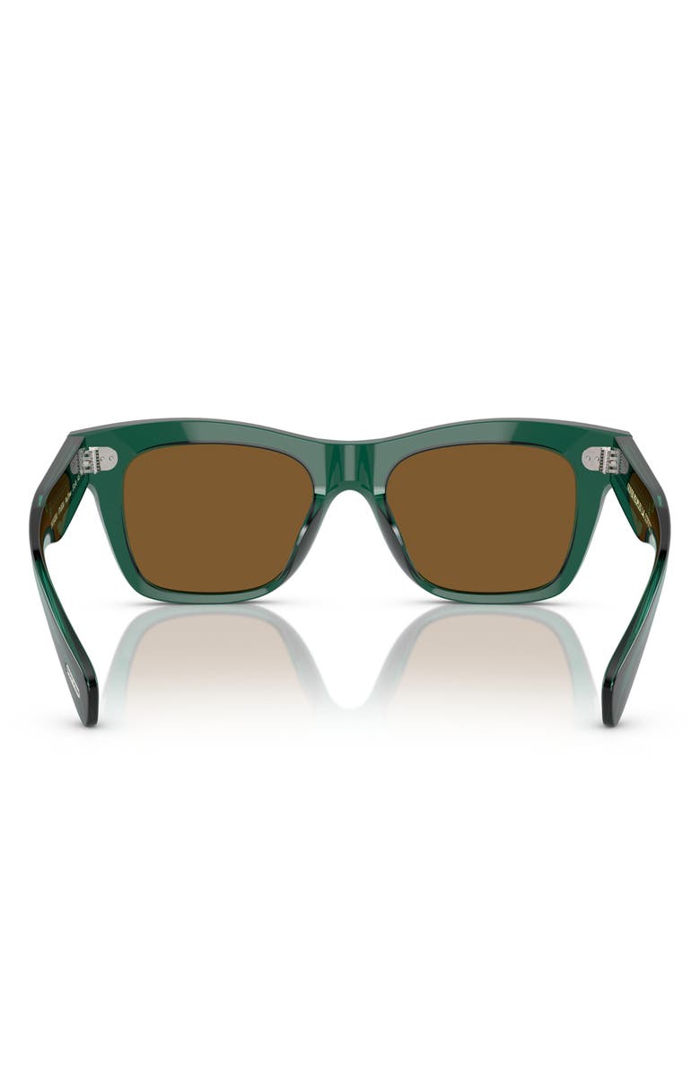 Oliver Peoples Ms. Oliver 51mm Square Sunglasses, Alternate, color, Teal