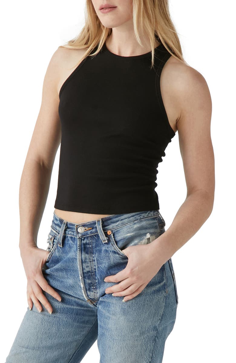 Michael Stars Pina Racerback Crop Tank, Main, color, 