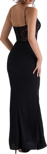 Cara Corset Illusion Lace Underwire Cocktail Dress