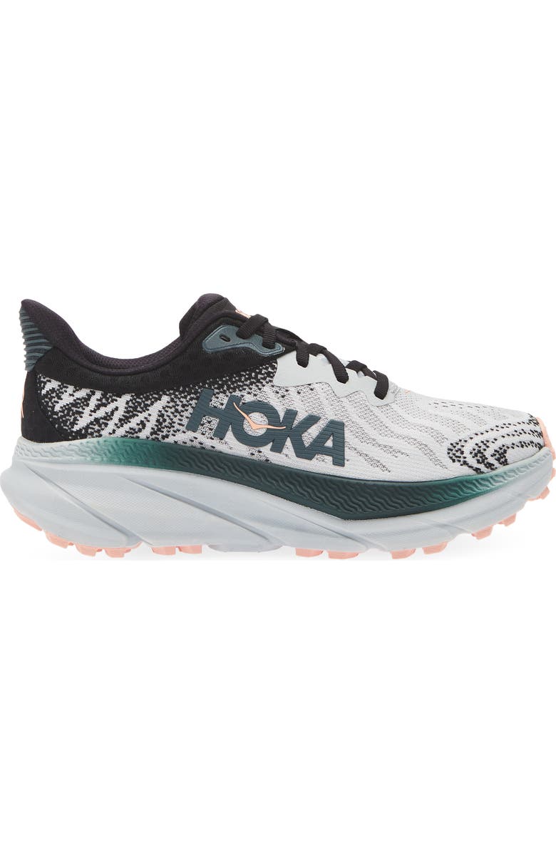HOKA Challenger 7 Running Shoe, Alternate, color, Harbor Mist / Spruce