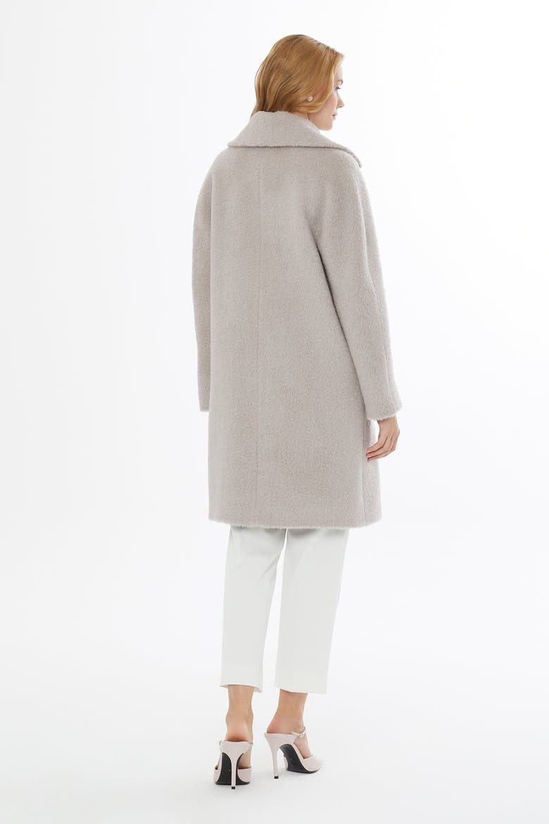 Notch Lapel Wool Mohair Blend Jacket with Pockets, Alternate, color, Beige