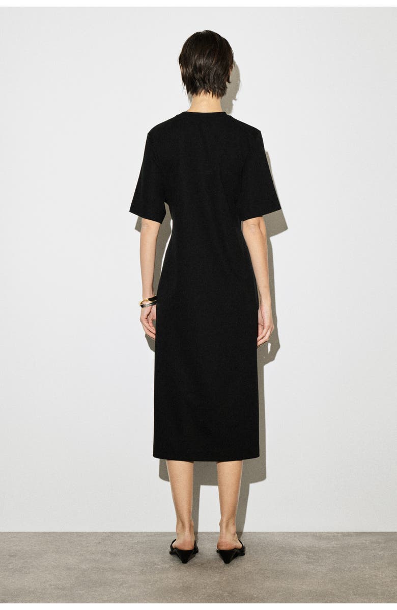 COS Belt-Detail Midi T-Shirt Dress, Alternate, color,