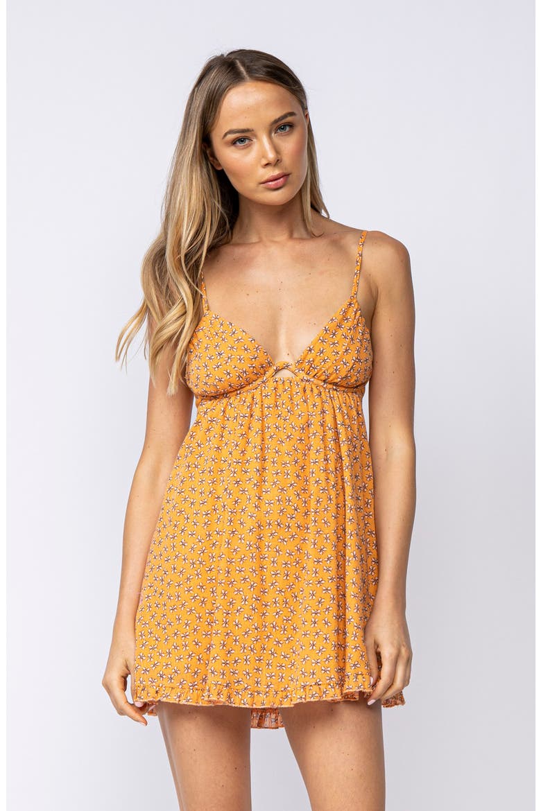 Sleeveless Swing Minidress, Alternate, color, YELLOW