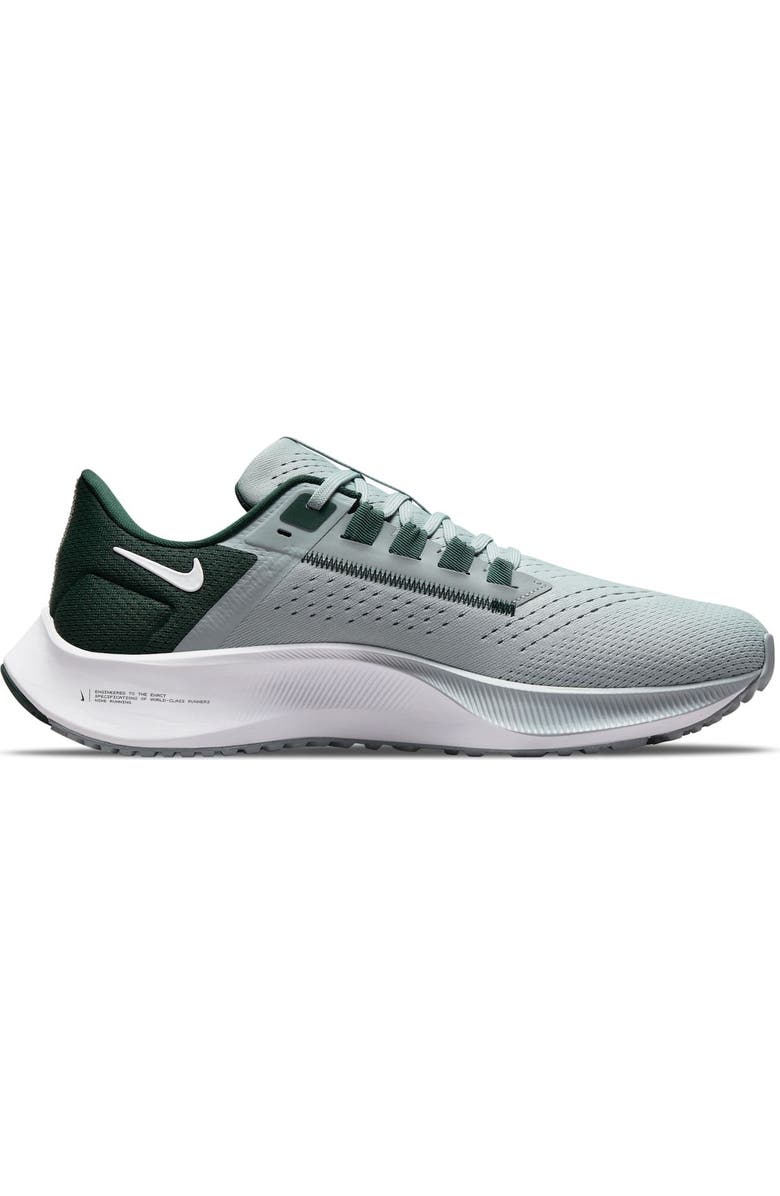 Nike Unisex Nike Gray Michigan State Spartans Zoom Pegasus 38 Running Shoe, Alternate, color,