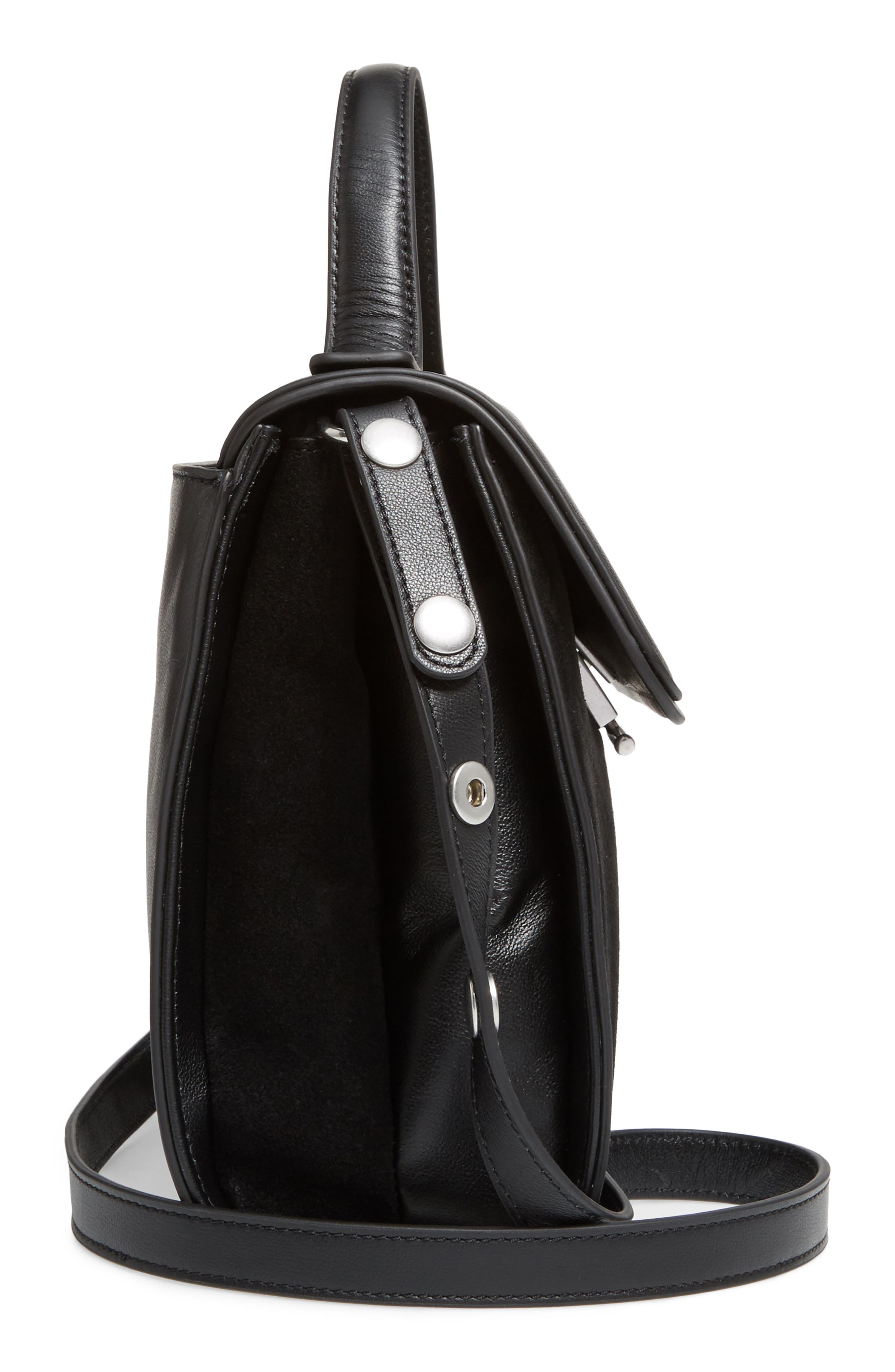 Treasure & Bond Treasure&Bond Top Handle Suede & Leather Satchel, Alternate, color, 