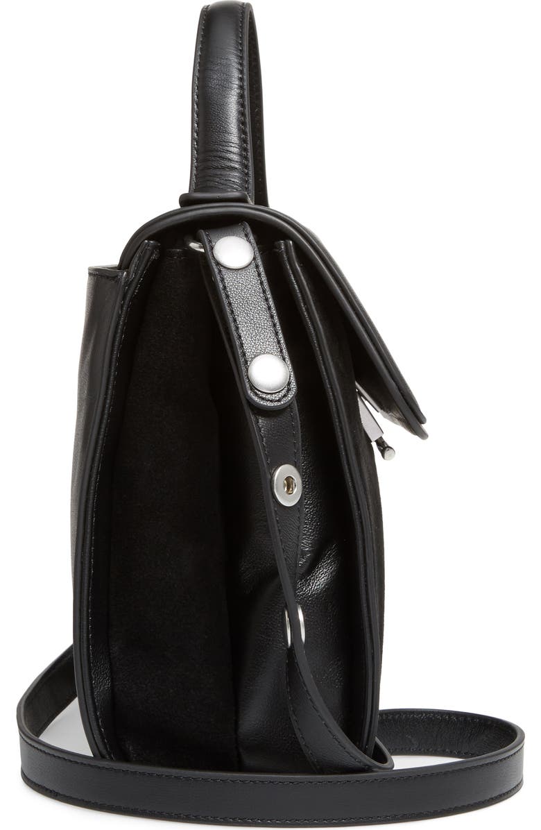 Treasure & Bond Treasure&Bond Top Handle Suede & Leather Satchel, Alternate, color,