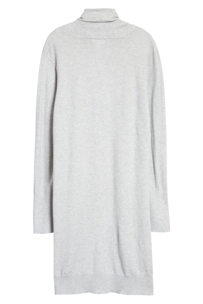 Cozy Long Cardigan, Alternate, color, GREY LIGHT HEATHER
