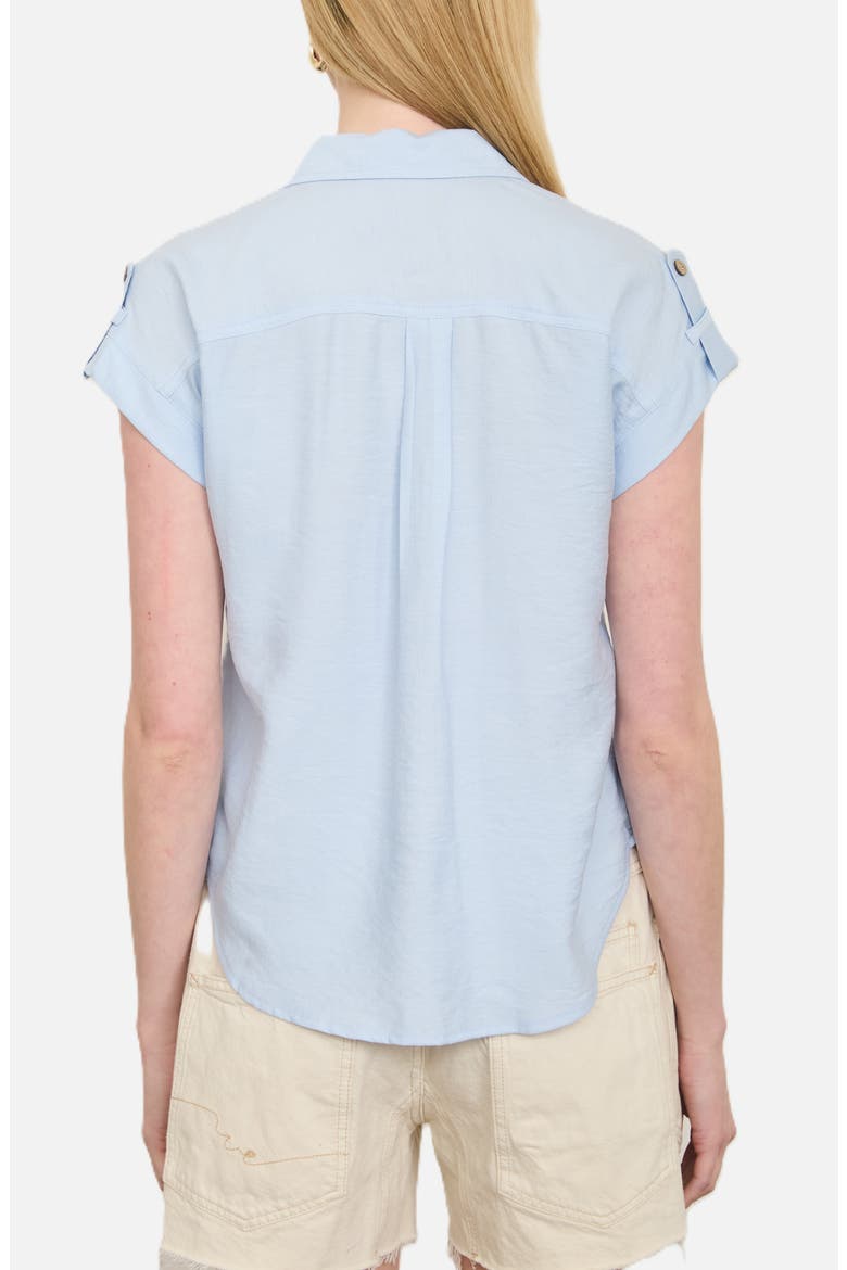 Button Front Shirt, Alternate, color, ICE BLUE