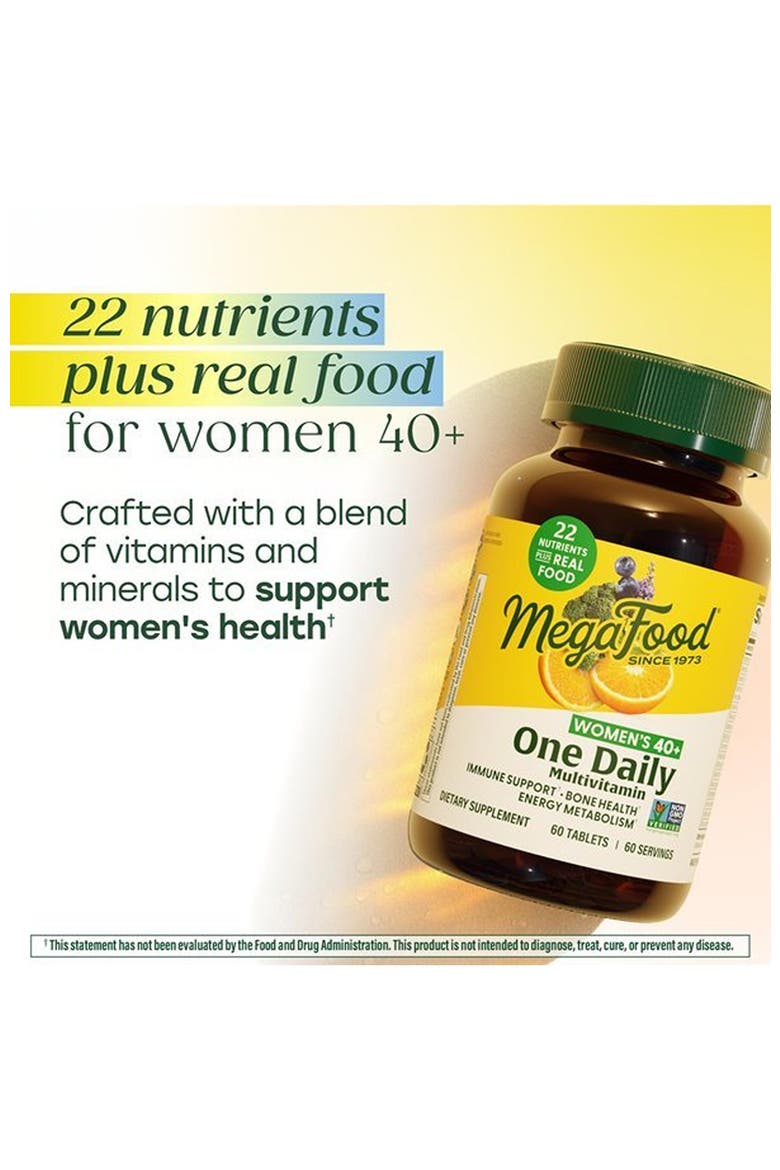 One Daily Multivitamin for Women 40+ with Methylated B12, Methyl Folate, Vegetarian, 60 Tablets, Alternate, color, None