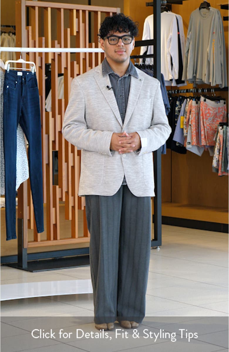 Hartford Knit Wool Mélange Sport Coat, sales video thumbnail