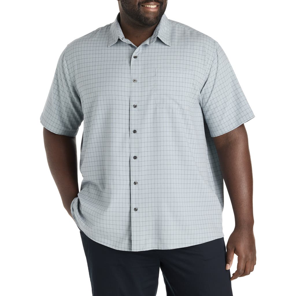 Synrgy By Dxl Big & Tall Plaid Microfiber Sport Shirt
