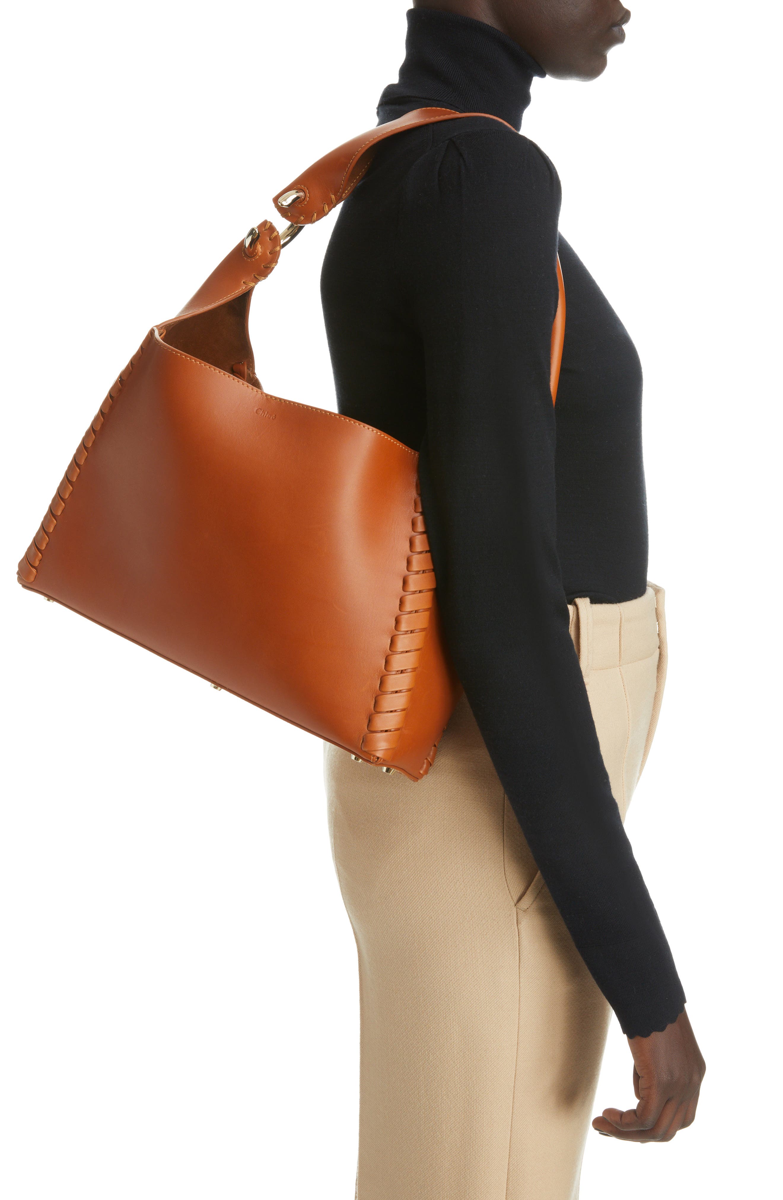 Chloé Mate Leather Shoulder Bag, Alternate, color, 