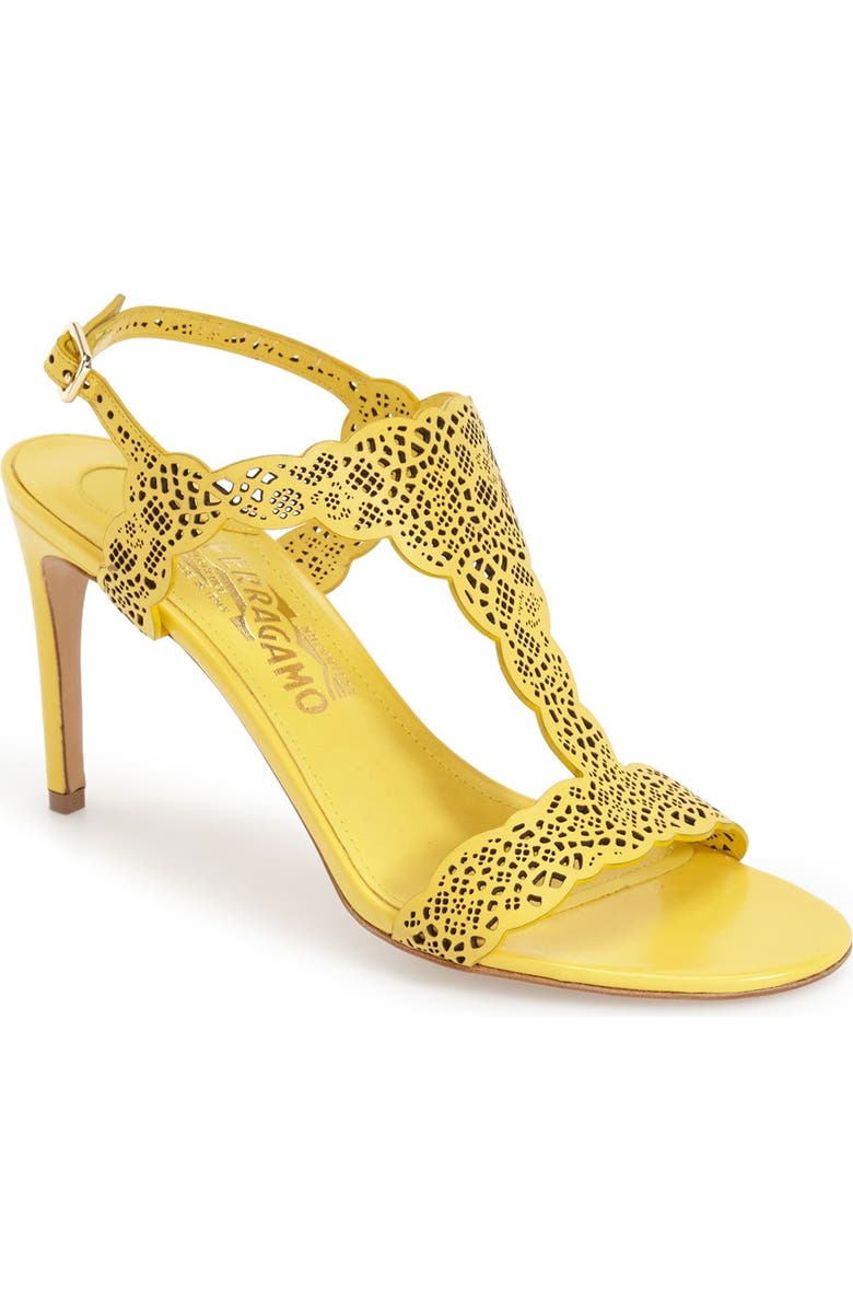 FERRAGAMO Salvatore Ferragamo 'Garcia' T-Strap Sandal, Main, color,