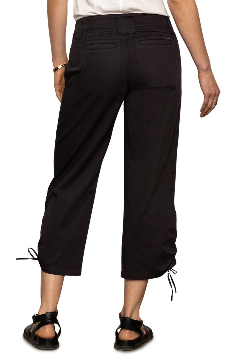 Sanctuary Cotton Twill Utility Crop Pants, Alternate, color,