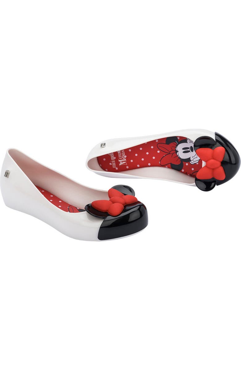 Mini Melissa x Disney Minnie Mouse Ultragirl Ballet Flat, Alternate, color,