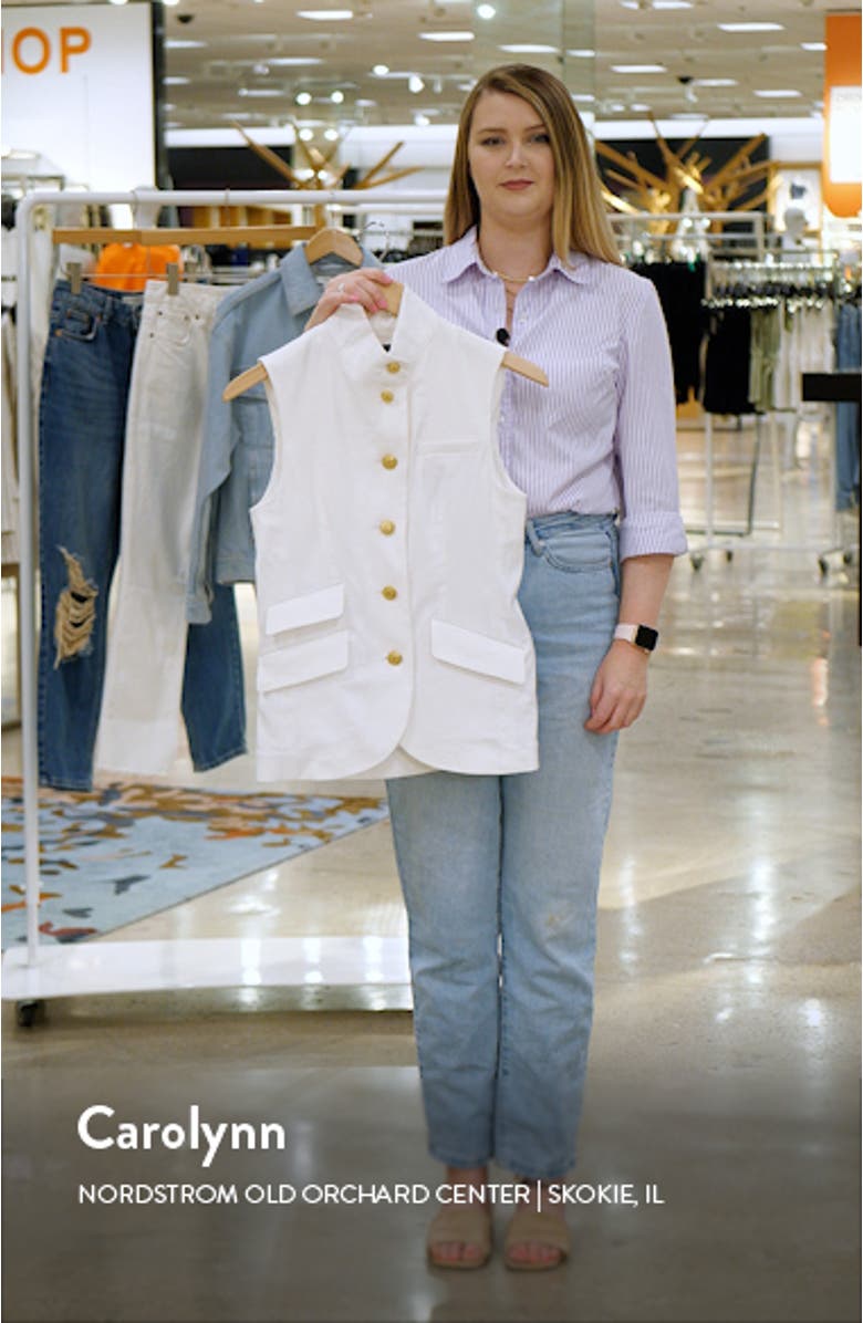 Slade Linen Blend Vest, sales video thumbnail