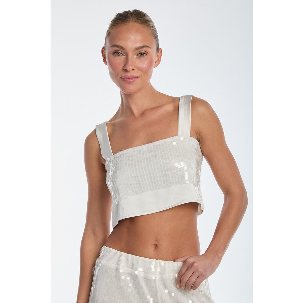 NOLI YOGA THE NOLI SHOP ZOEY SEQUIN CROP TOP