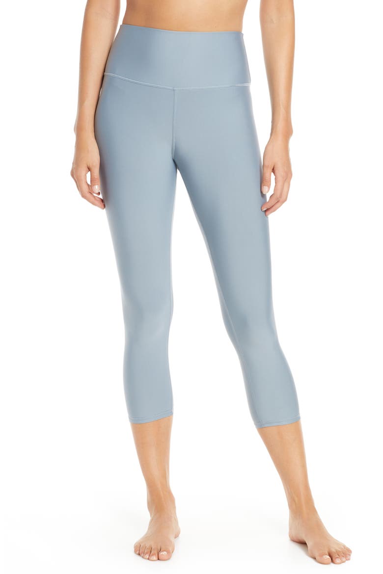 Airlift High Waist Capris, Main, color, BLUE HAZE