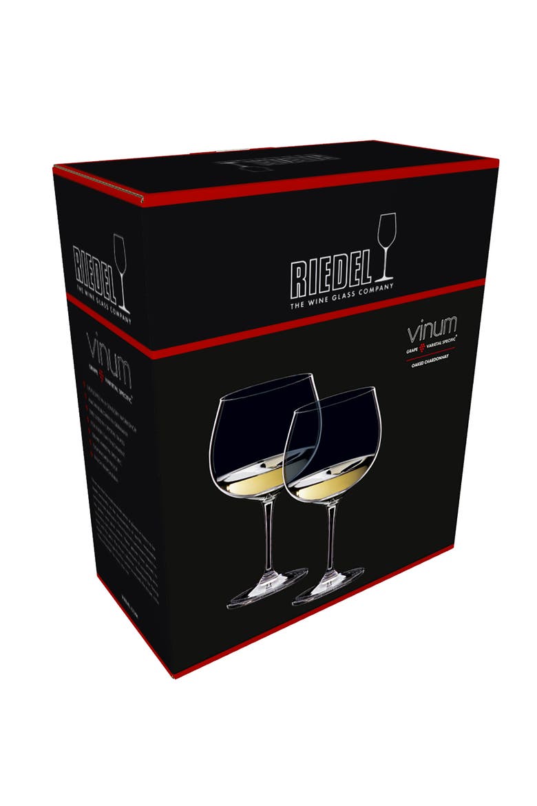 Vinum Oaked Chardonnay Wine Glass, Set of 2, Alternate, color, Clear