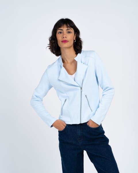 Sculpted Biker Jacket