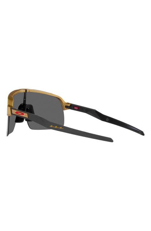 Oakley Sutro Lite 139mm Prizm™ Wrap Shield Sunglasses In Gold