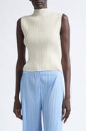 Pleats Please Issey Miyake Monthly Colors August Pleated Sleeveless Top