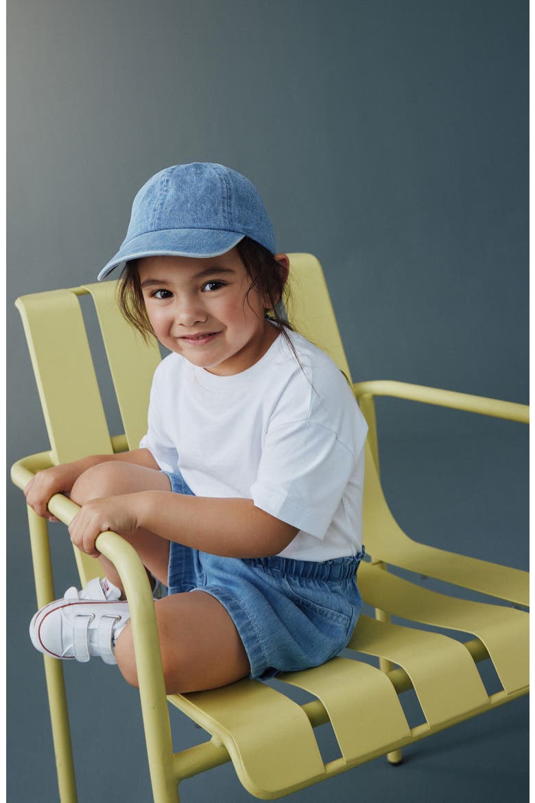 Kids' Denim Shorts, Alternate, color, BLUE