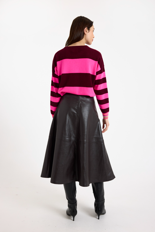 Brodie Pure Cashmere Molly Crew Neck 100% Cashmere Sweater In Pink