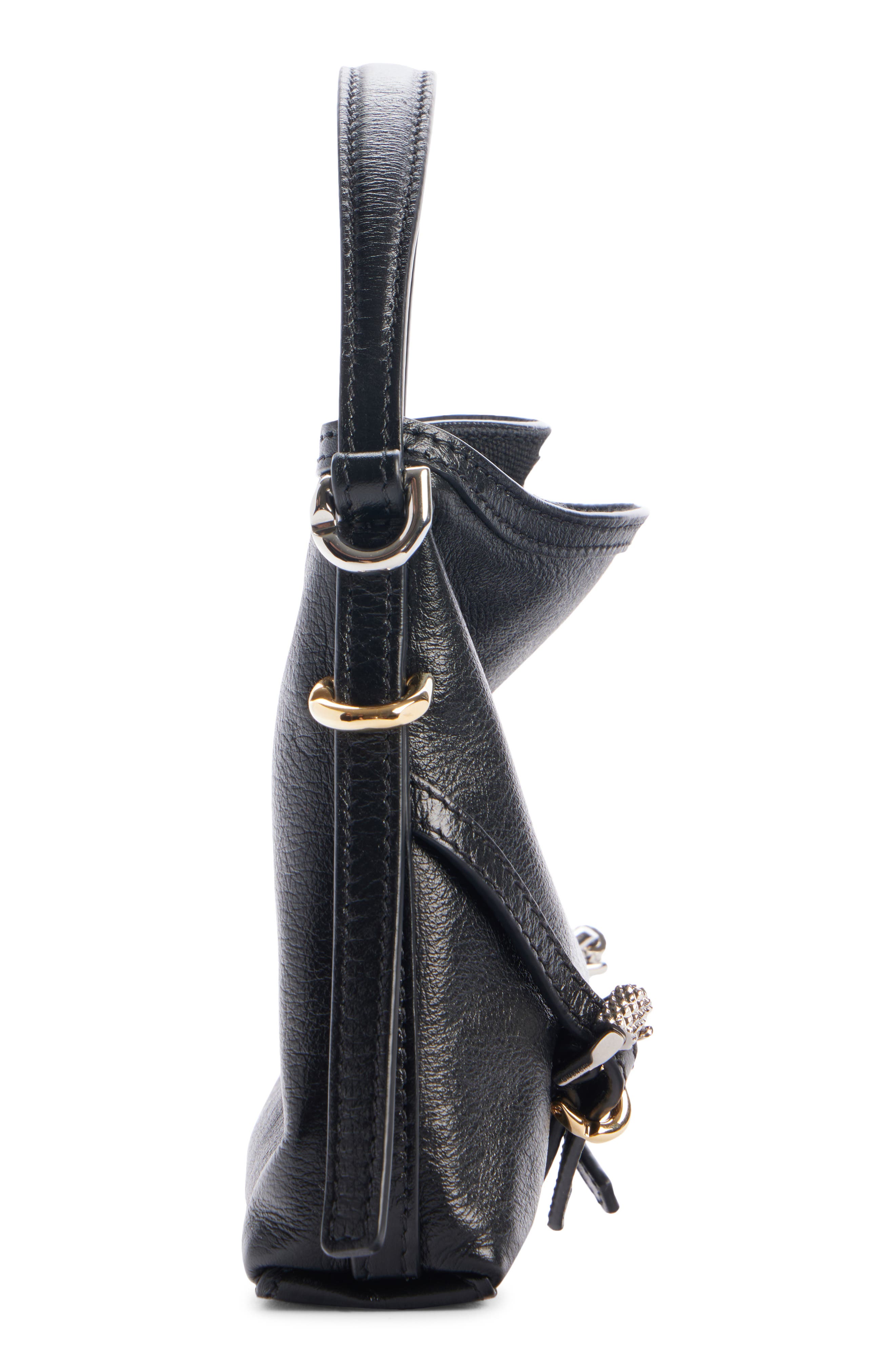 Givenchy Nano Voyou Leather Crossbody Bag, Alternate, color, 