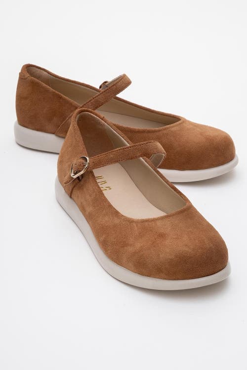 Forever & Always Shoes Anisa Leather Strap Flat