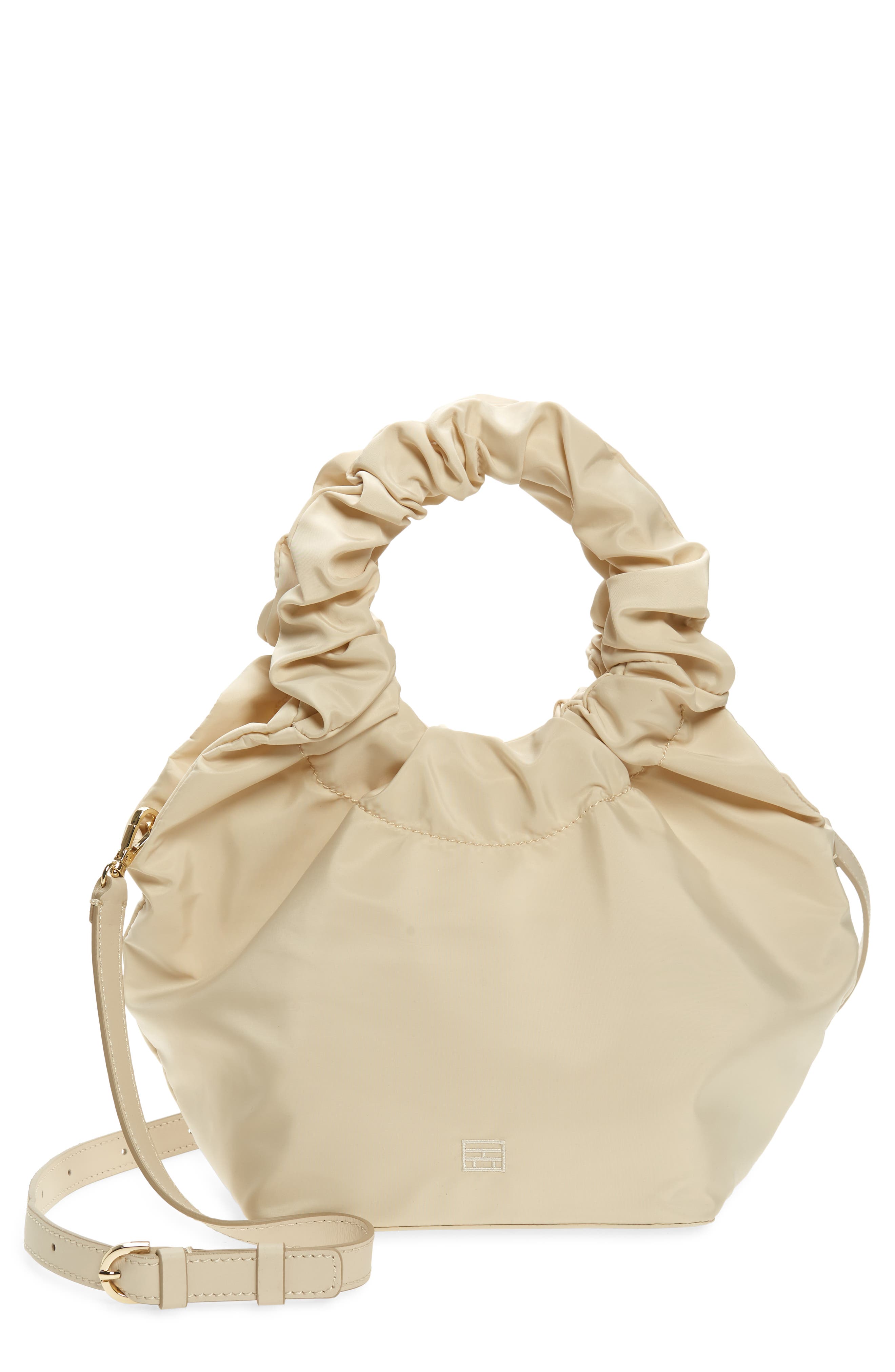 Le Scrunch Mini Crossbody Bag, Main, color, BONE