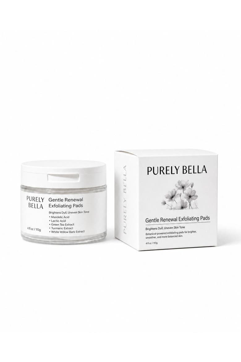 Gentle Renewal Exfoliating Pads, Main, color, White