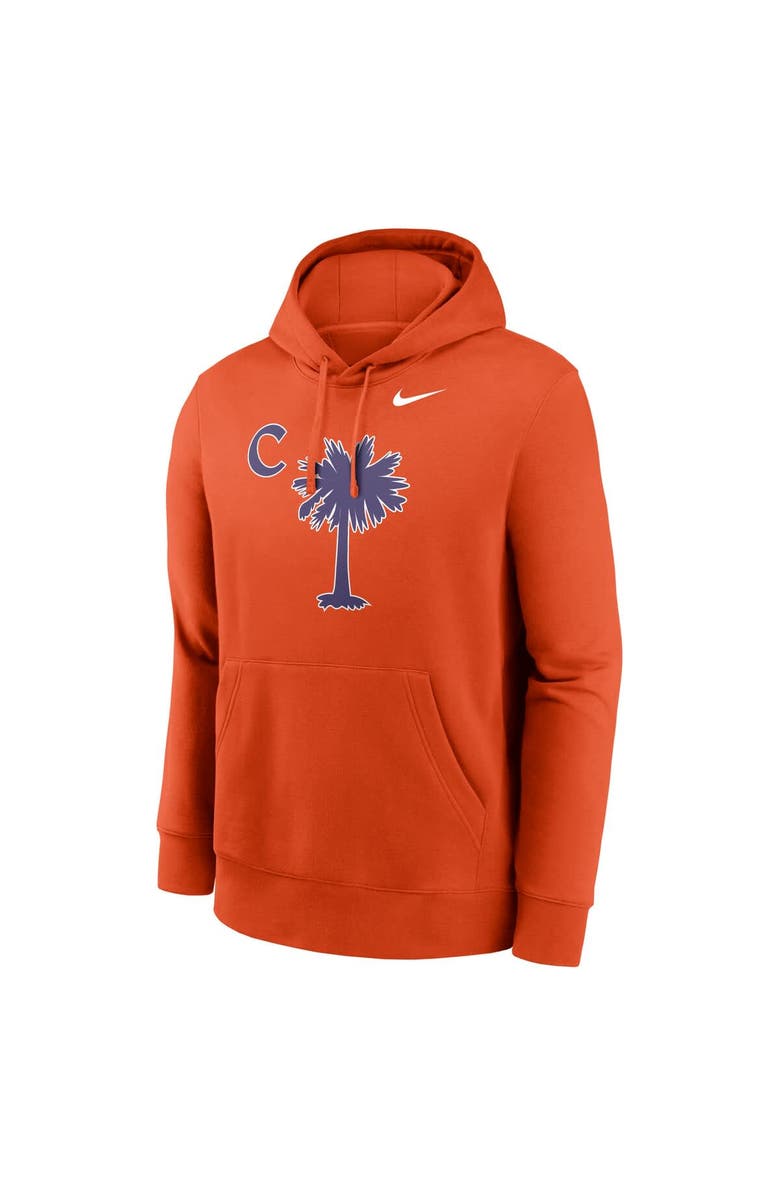 Nike Men's Nike Orange Clemson Tigers Palmetto C Club Fleece Pullover Hoodie, Alternate, color, Orange
