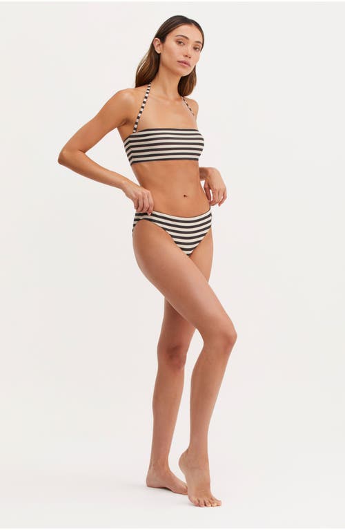 Au Naturel By Gottex Endless Summer Emma Bandeau Swim Top In Blk/ivory