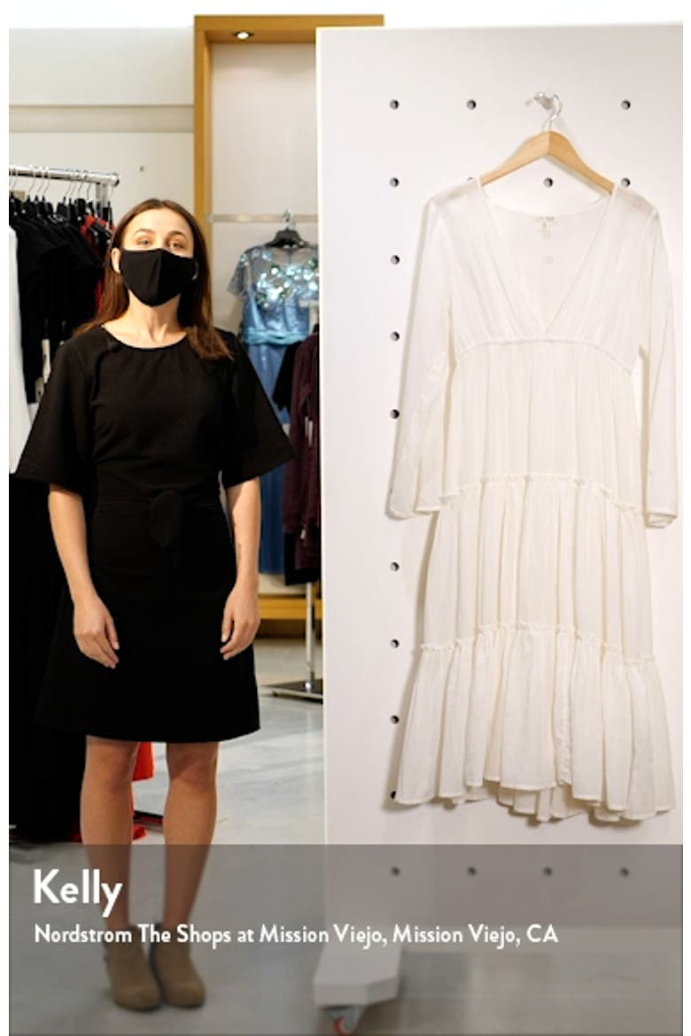 x The Salty Blonde Wanderlust Long Sleeve Cover-Up Maxi Dress video