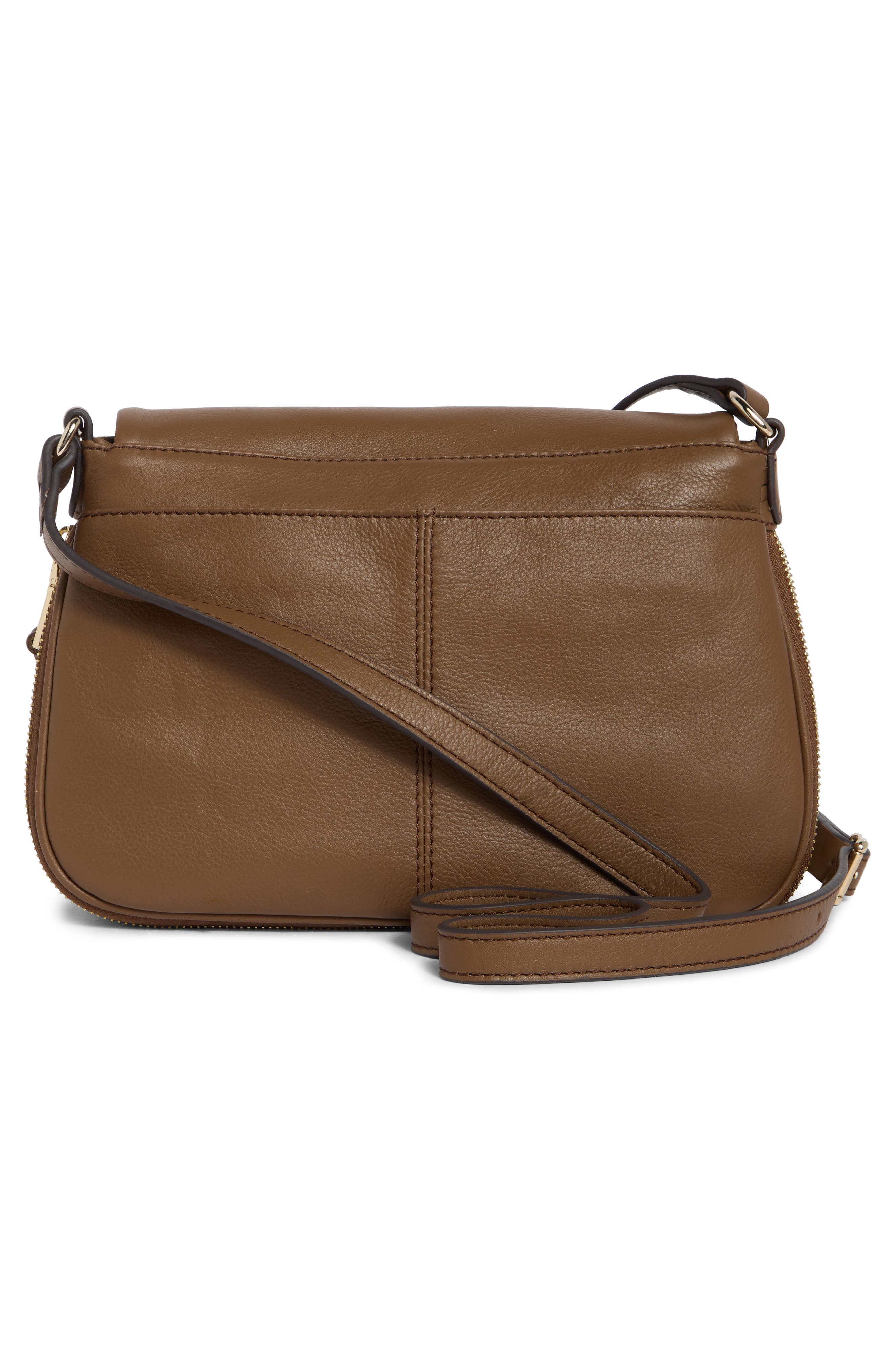 Ripley Leather Crossbody Bag, Alternate, color, COFFEE SUEDE