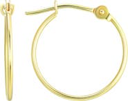 CANDELA JEWELRY 14K Gold Tube Hoop Earrings