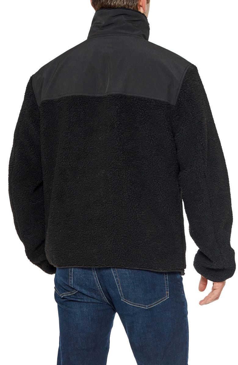 Vince Camuto Mixed Media Midweight Jacket, Alternate, color, 