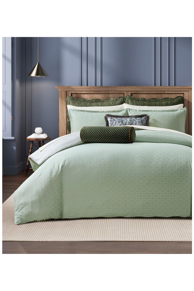 Pollsy Comforter & Shams Set, Alternate, color, MERCURY SAGE