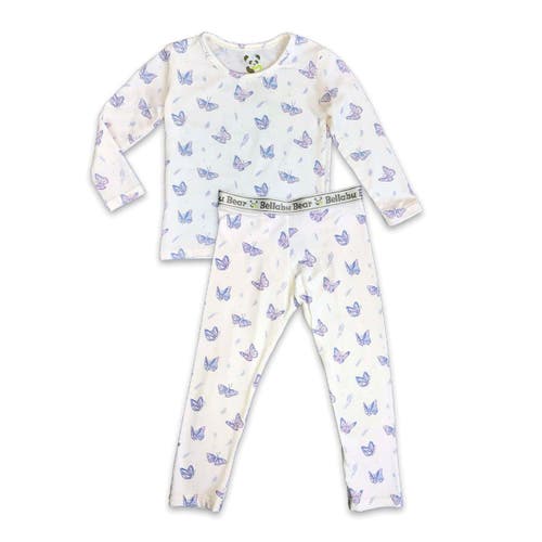 Bellabu Bear Kids' Butterfly Set Of 2 Piece Pajamas In Butterfly