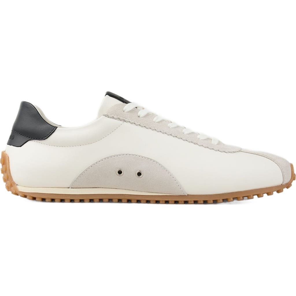 Sandro Leather Sneakers In Multi