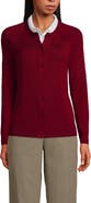 Lands' End School Uniform Young  Cotton Modal Cardigan Sweater
