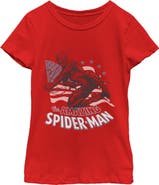 Marvel: Spider-Man Girl's Marvel Spider-Man The Amazing American Spidey Graphic T-Shirt