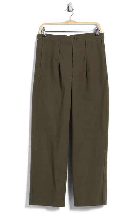 The Parker High Waist Pleated Wide Leg Cotton Pants