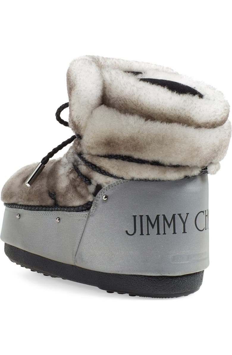Moon Boot<sup>®</sup> Jimmy Choo Genuine Shearling Moon Boot<sup>®</sup>, Alternate, color,