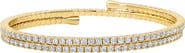 Crislu Round Cubic Zirconia Adjustable Wrap Bracelet